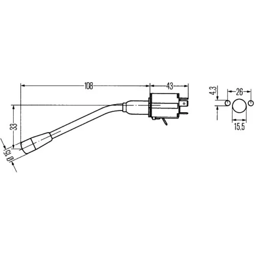 Spínač riadenia 6BA 001 539-067 /HELLA/ - obr. 1