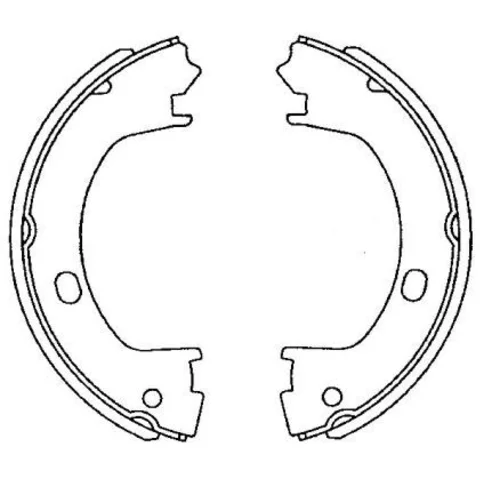 Sada brzd. čeľustí parkov. brzdy 8DA 355 050-831 /HELLA/ - obr. 1