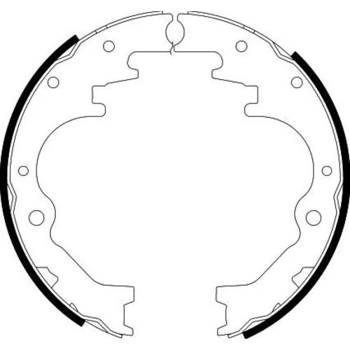 Sada brzdových čeľustí 8DB 355 002-441 /HELLA/ - obr. 1