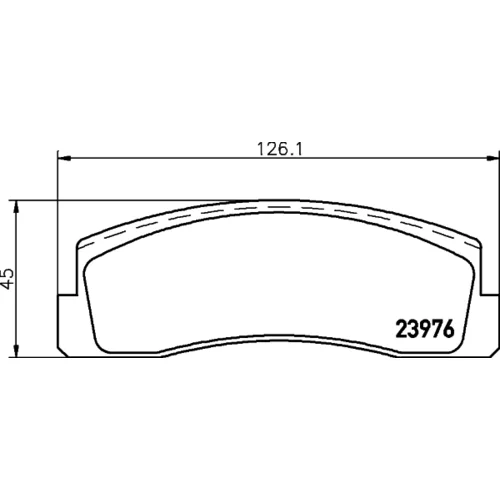 Sada brzdových platničiek kotúčovej brzdy 8DB 355 011-461 /HELLA/ - obr. 3