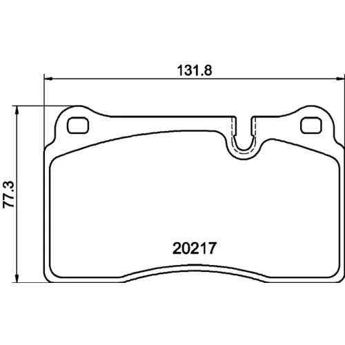 Sada brzdových platničiek kotúčovej brzdy 8DB 355 013-201 /HELLA/ - obr. 3