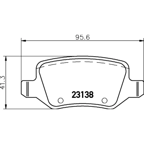 Sada brzdových platničiek kotúčovej brzdy 8DB 355 018-531 /HELLA/ - obr. 3