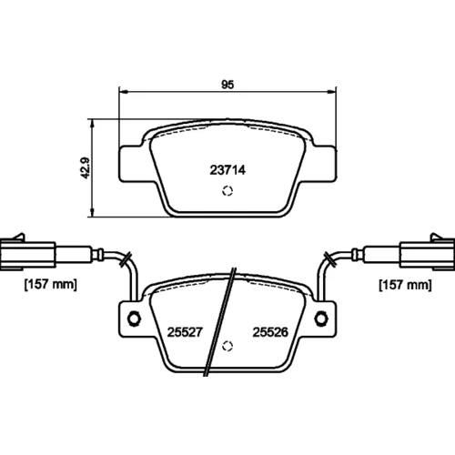 Sada brzdových platničiek kotúčovej brzdy 8DB 355 020-181 /HELLA/ - obr. 3