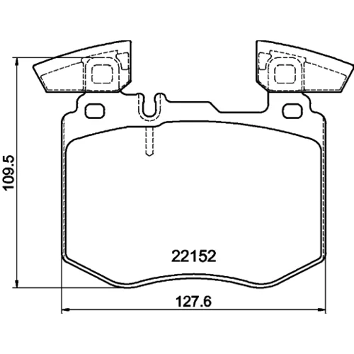 Sada brzdových platničiek kotúčovej brzdy 8DB 355 039-981 /HELLA/ - obr. 3