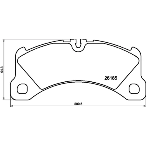 Sada brzdových platničiek kotúčovej brzdy 8DB 355 040-201 /HELLA/