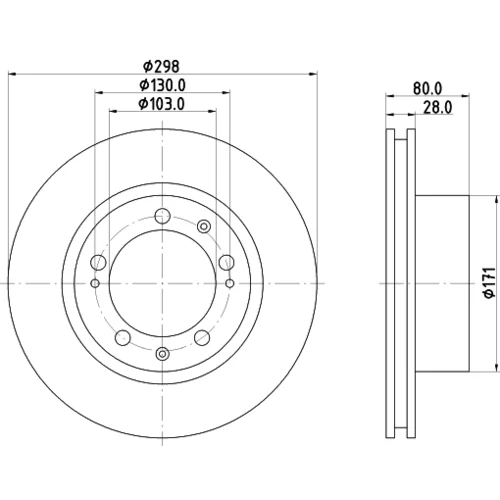 Brzdový kotúč 8DD 355 103-461 /HELLA/ - obr. 3