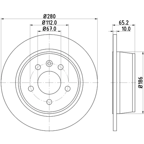 Brzdový kotúč 8DD 355 104-541 /HELLA/ - obr. 3