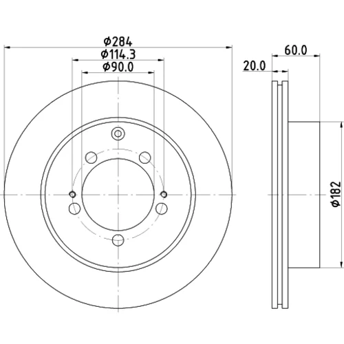 Brzdový kotúč 8DD 355 111-491 /HELLA/ - obr. 3