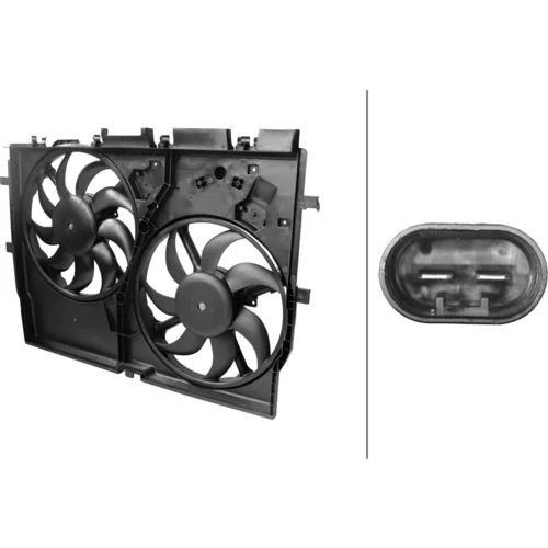 Ventilátor chladenia motora HELLA 8EW 366 420-171