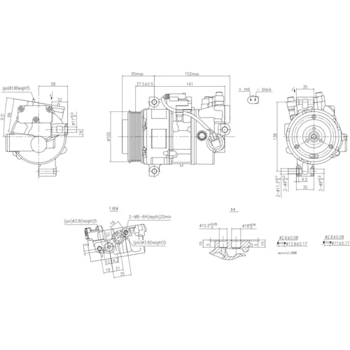 Kompresor klimatizácie 8FK 366 201-111 /HELLA/ - obr. 5