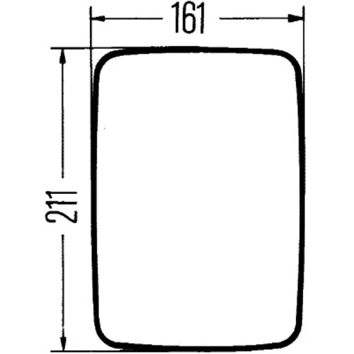 širokouhlé spätné zrkadlo 8SB 501 147-003 /HELLA/ - obr. 1