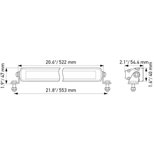 Svetelná lišta 1FJ 358 176-301 /HELLA/ - obr. 2