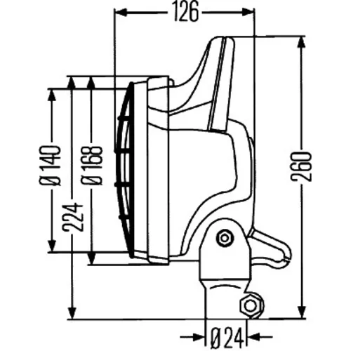 Pracovný svetlomet 1G4 003 470-141 /HELLA/ - obr. 3