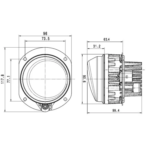 Hmlové svetlo 1N0 011 988-061 /HELLA/ - obr. 2