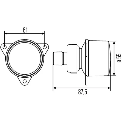 Smerové svetlo 2BA 008 221-007 /HELLA/ - obr. 1