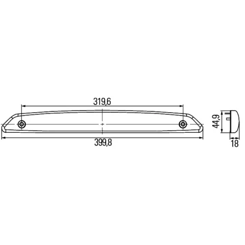 Prídavné brzdové svetlo 2DA 343 800-001 /HELLA/ - obr. 2