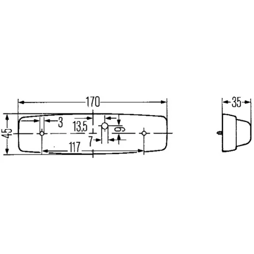 Vnútorné svetlo 2JA 001 364-001 /HELLA/ - obr. 1