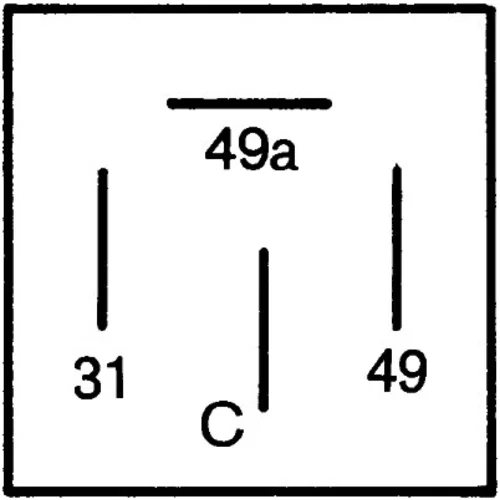 Prerušovač smerových svetiel 4DB 001 887-041 /HELLA/ - obr. 2