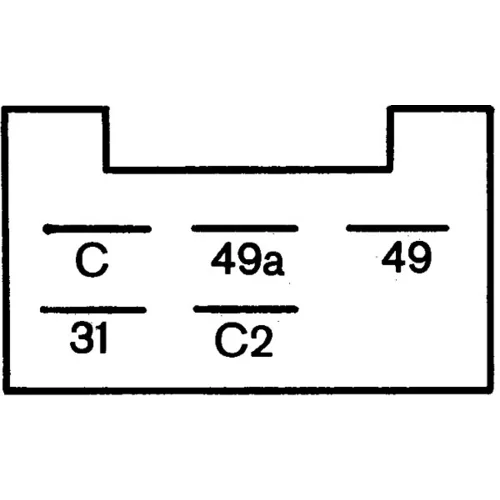 Prerušovač smerových svetiel 4DM 003 474-001 /HELLA/ - obr. 2
