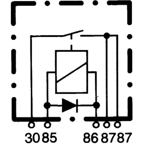 Relé pracovného prúdu 4RA 933 791-091 /HELLA/ - obr. 1