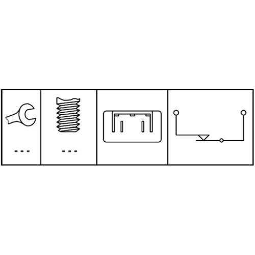 Spínač brzdových svetiel 6DD 008 622-621 /HELLA/ - obr. 1