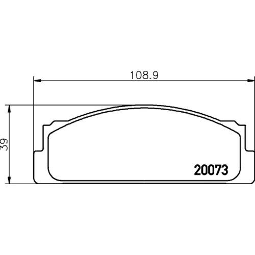 Sada brzdových platničiek kotúčovej brzdy 8DB 355 007-111 /HELLA/ - obr. 3