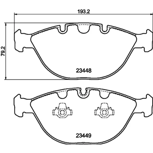 Sada brzdových platničiek kotúčovej brzdy 8DB 355 009-921 /HELLA/ - obr. 3