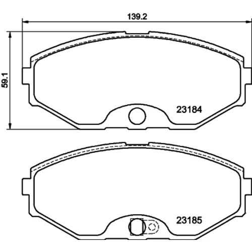 Sada brzdových platničiek kotúčovej brzdy 8DB 355 011-181 /HELLA/ - obr. 3