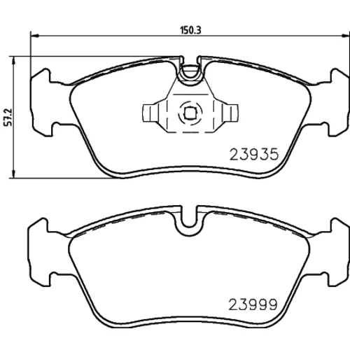 Sada brzdových platničiek kotúčovej brzdy 8DB 355 011-281 /HELLA/ - obr. 3