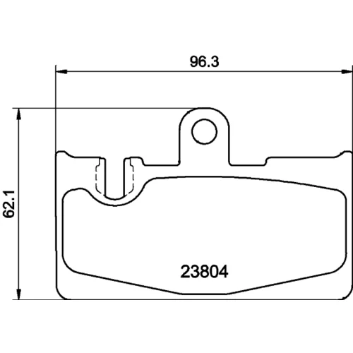 Sada brzdových platničiek kotúčovej brzdy 8DB 355 011-661 /HELLA/ - obr. 3