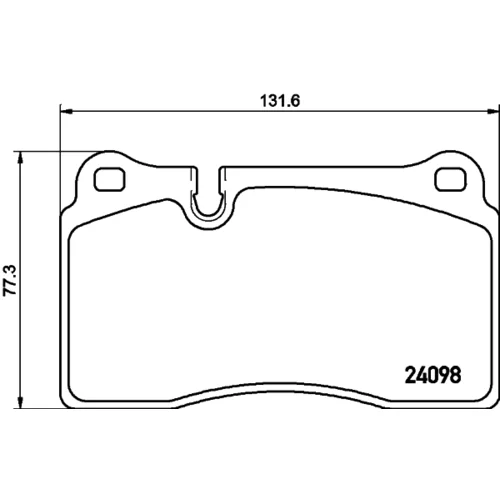 Sada brzdových platničiek kotúčovej brzdy 8DB 355 011-851 /HELLA/ - obr. 3