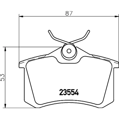 Sada brzdových platničiek kotúčovej brzdy 8DB 355 017-711 /HELLA/ - obr. 3