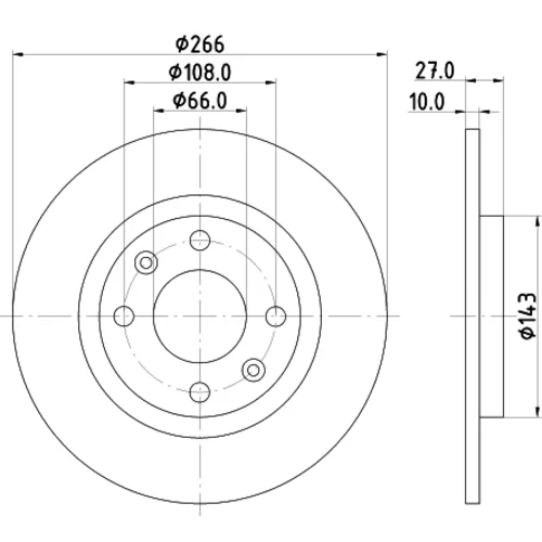 Brzdový kotúč 8DD 355 100-851 /HELLA/ - obr. 3