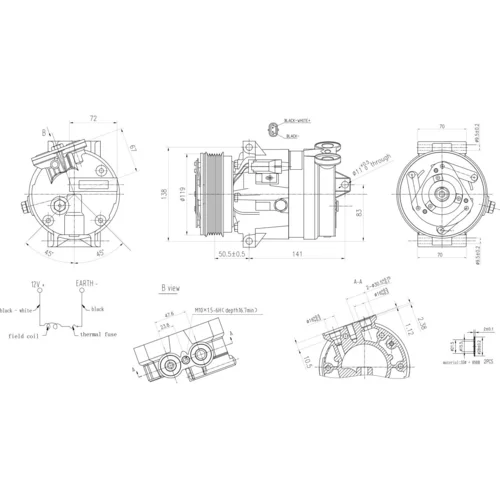 Kompresor klimatizácie 8FK 366 200-591 /HELLA/ - obr. 5