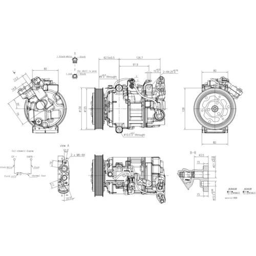 Kompresor klimatizácie HELLA 8FK 366 202-021