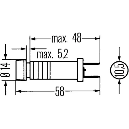 Kontrolné svetlo 2AA 003 257-042 /HELLA/ - obr. 1