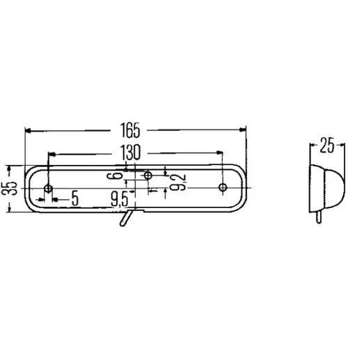Vnútorné svetlo 2JA 001 330-031 /HELLA/ - obr. 1