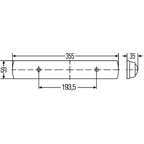 Vnútorné svetlo 2JA 007 373-117 /HELLA/ - obr. 1