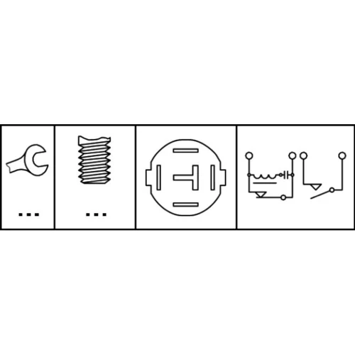 Spínač brzdových svetiel 6DD 008 622-401 /HELLA/ - obr. 1