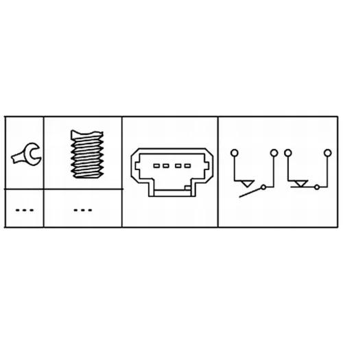 Spínač brzdových svetiel 6DD 008 622-811 /HELLA/ - obr. 1