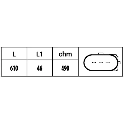Snímač impulzov kľukového hriadeľa 6PU 009 146-541 /HELLA/ - obr. 1