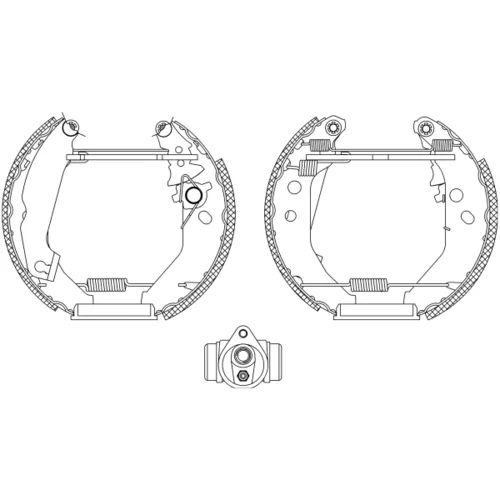Sada brzdových čeľustí 8DB 355 003-781 /HELLA/ - obr. 1