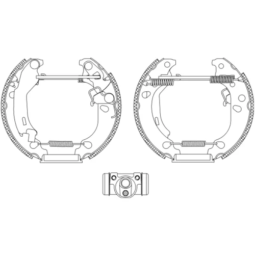 Sada brzdových čeľustí 8DB 355 004-891 /HELLA/ - obr. 1