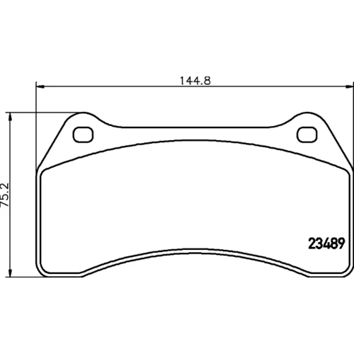 Sada brzdových platničiek kotúčovej brzdy 8DB 355 006-931 /HELLA/ - obr. 3