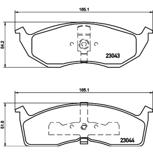 Sada brzdových platničiek kotúčovej brzdy 8DB 355 007-941 /HELLA/ - obr. 3
