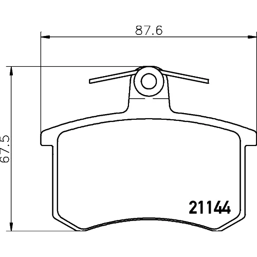 Sada brzdových platničiek kotúčovej brzdy 8DB 355 017-951 /HELLA/ - obr. 3