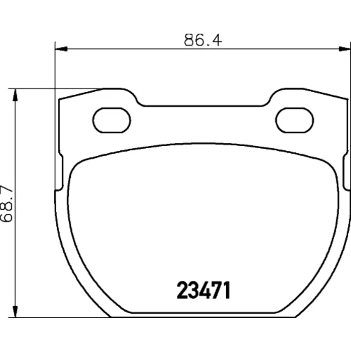 Sada brzdových platničiek kotúčovej brzdy 8DB 355 019-231 /HELLA/ - obr. 3