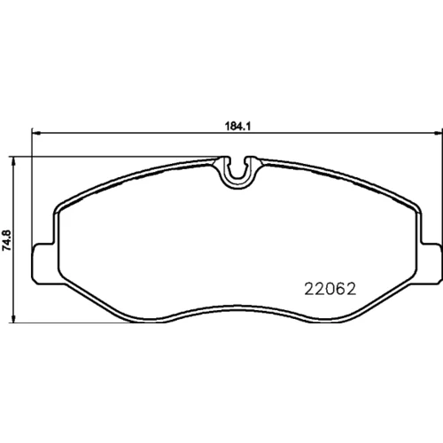 Sada brzdových platničiek kotúčovej brzdy 8DB 355 021-961 /HELLA/ - obr. 3