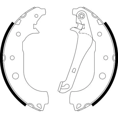 Sada brzdových čeľustí 8DB 355 022-231 /HELLA/ - obr. 1