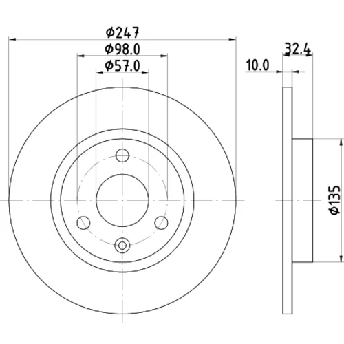 Brzdový kotúč 8DD 355 103-771 /HELLA/ - obr. 3